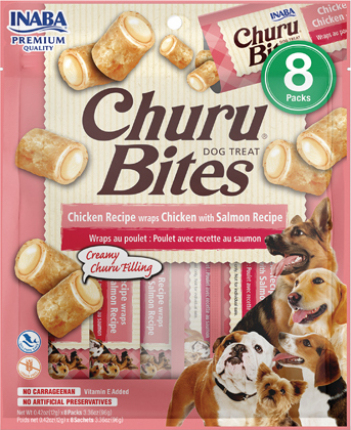 Churu Bites Chicken With Salmon Recipe Wraps 96g - 8 unidades Churu Bites Chicken With Salmon Recipe Wraps 96g - 8 unidades